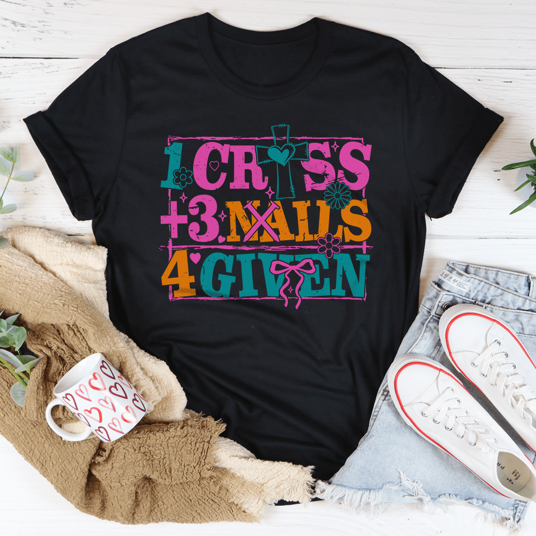 1 Cross + 3 Nails 4Given - Women's Statement T-Shirt