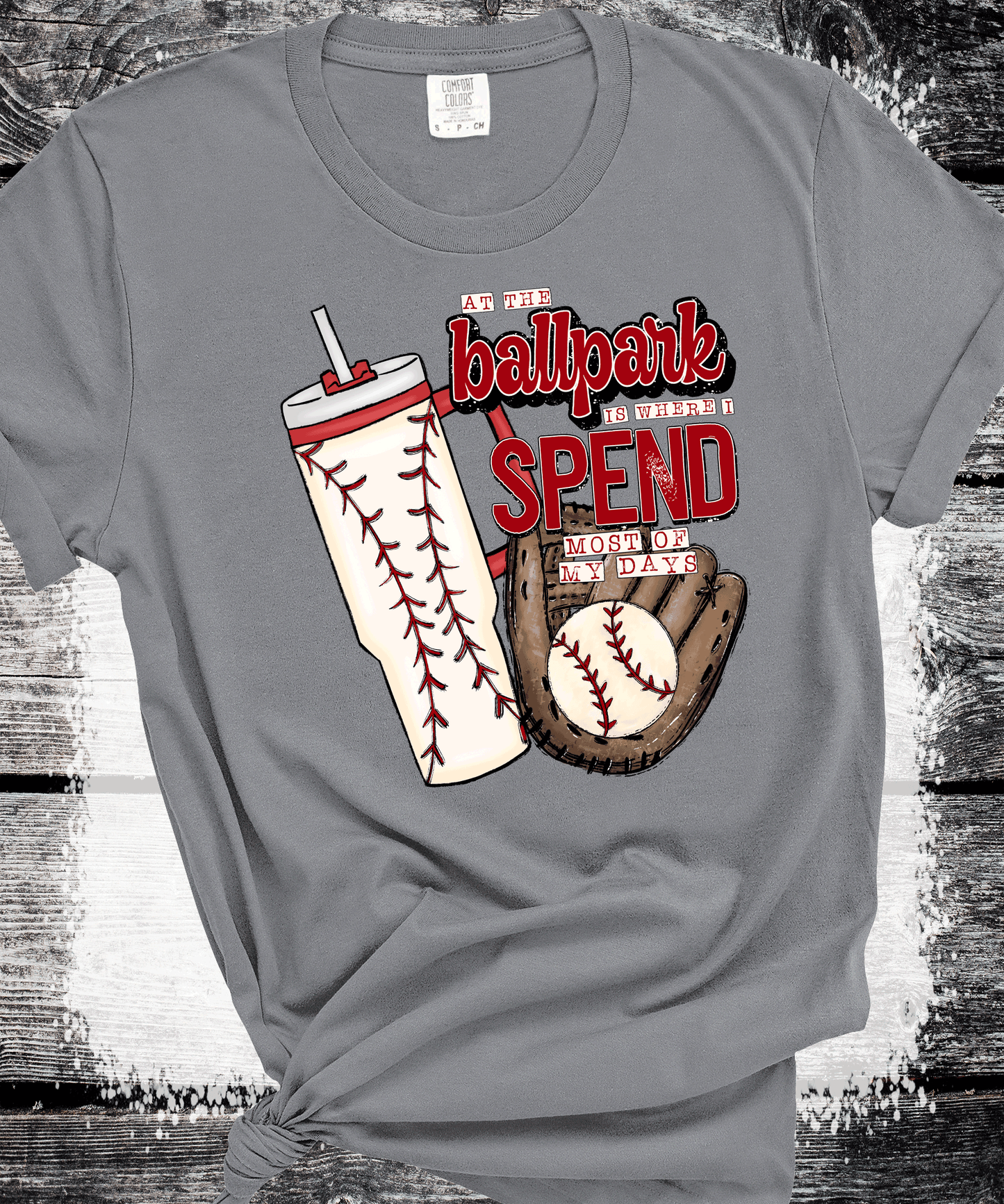 Ballpark is where I spend most of my days Baseball MOM, Stanley Cup, Baseball Mom Shirt, Baseball Shirt For Women, Sports Mom Shirt, Mothers Day Gift, Family Baseball Shirt, Baseball Lover