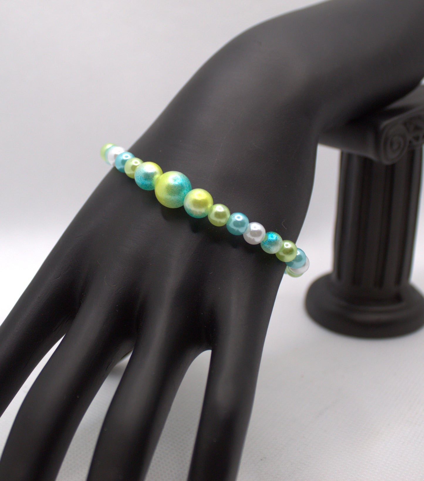Candy Pearl Bead Bracelet Stack β Bright & Fun!