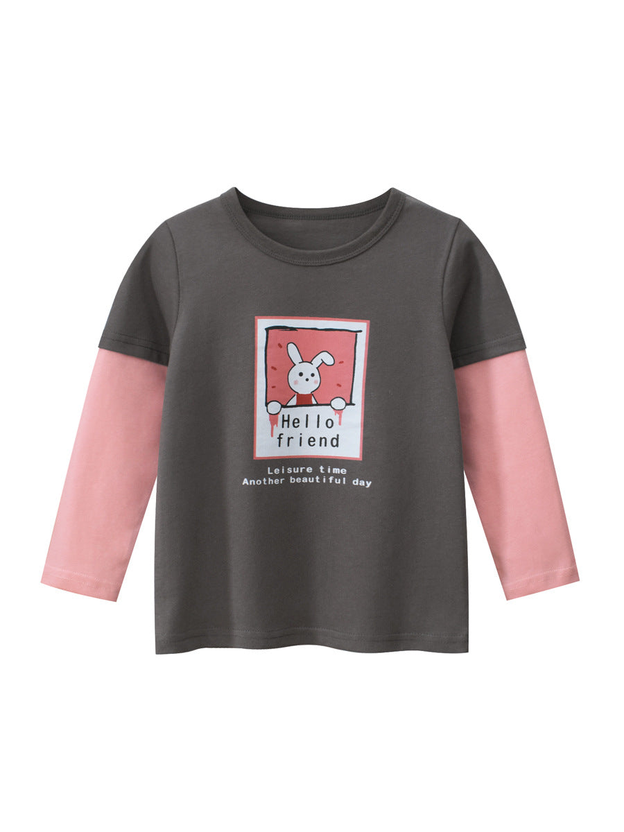 Just for Girls - Cute Animal Patchwork Long Sleeve