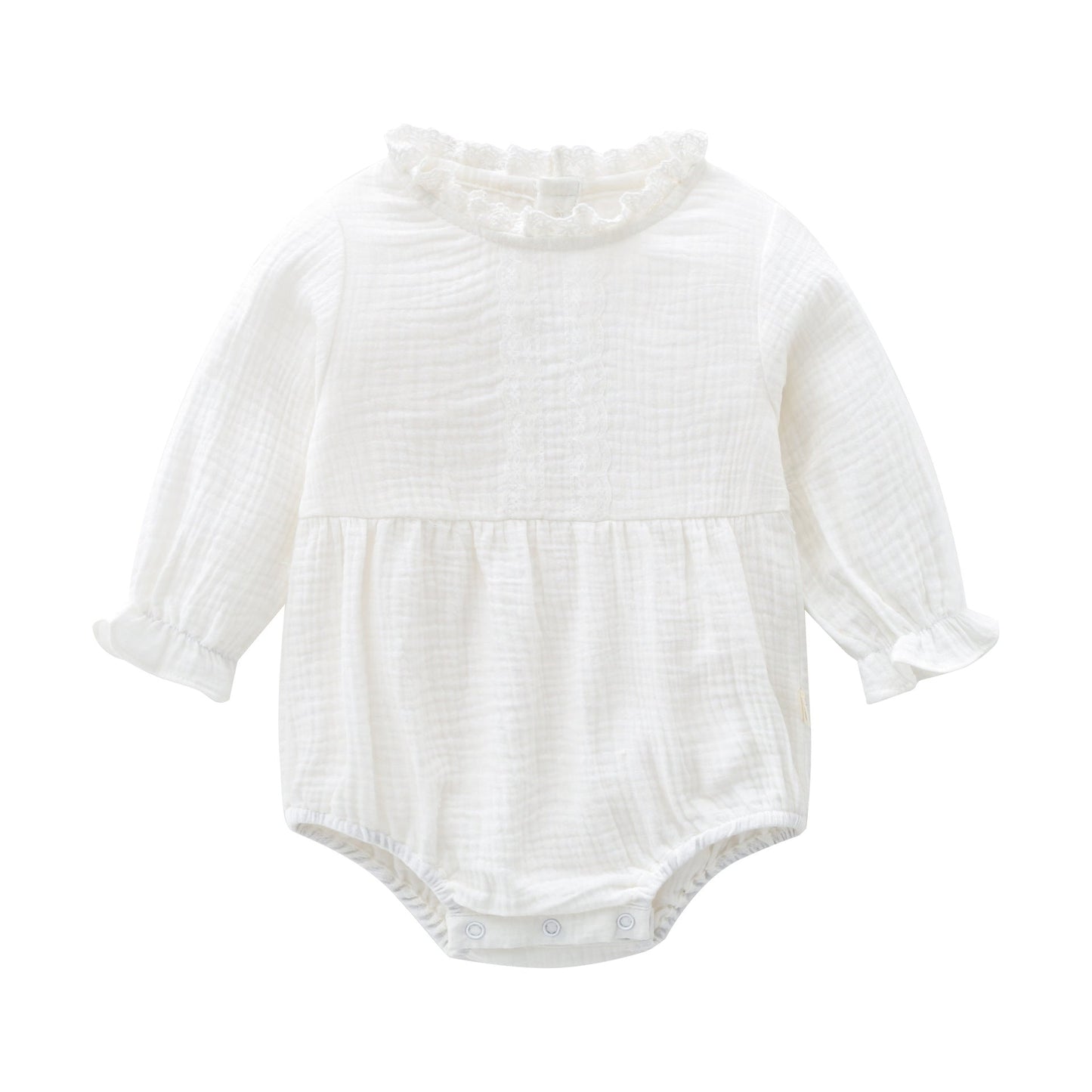 Baby Girl Patchwork Design Solid Color Princess Style Onesies