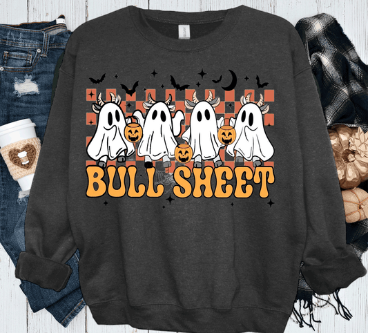 BOO Ghost Bulls Sheet Farmlife Halloween Comfort Colors