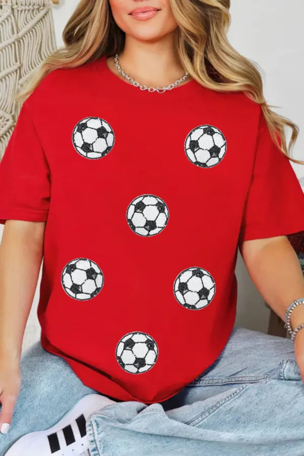 Soccer Vibes Graphic Tee – Retro Cream