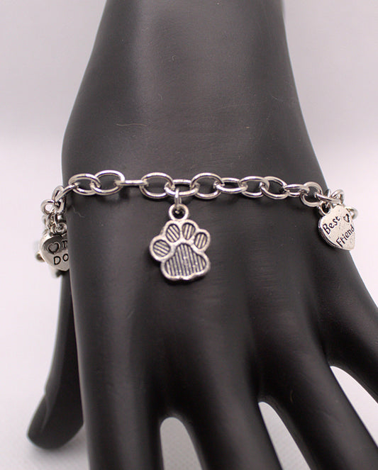 Dog Best Friend Charm Bracelet