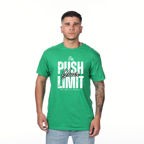 Push Your Limit Workout T-Shirt – Motivational Fitness Gym Tee