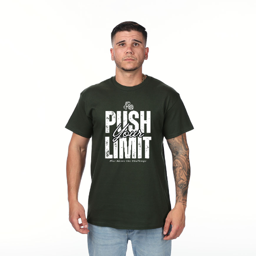 Push Your Limit Workout T-Shirt – Motivational Fitness Gym Tee