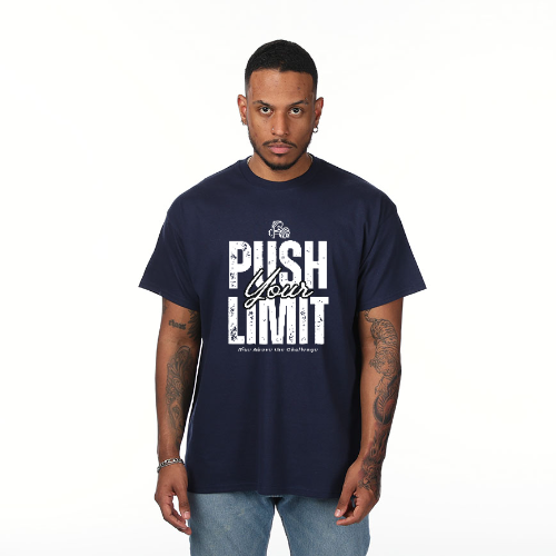 Push Your Limit Workout T-Shirt – Motivational Fitness Gym Tee