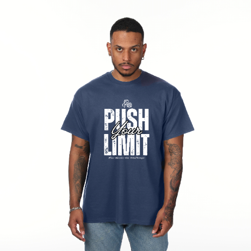 Push Your Limit Workout T-Shirt – Motivational Fitness Gym Tee