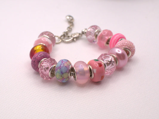 Pink Candy Charm Bracelet – Sweet and Sparkly