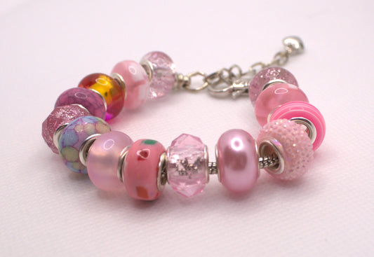 Pink Candy Charm Bracelet – Sweet and Sparkly