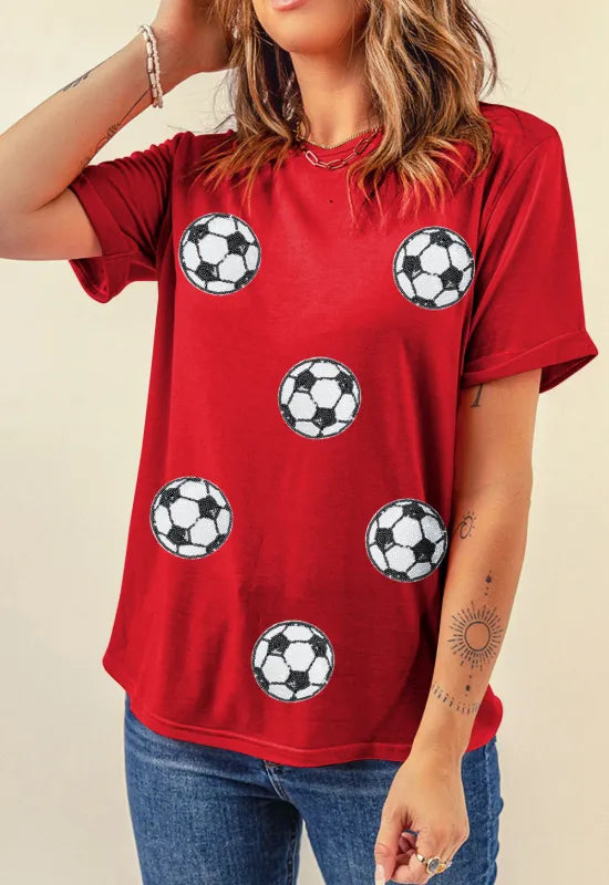 Soccer Vibes Graphic Tee – Retro Cream
