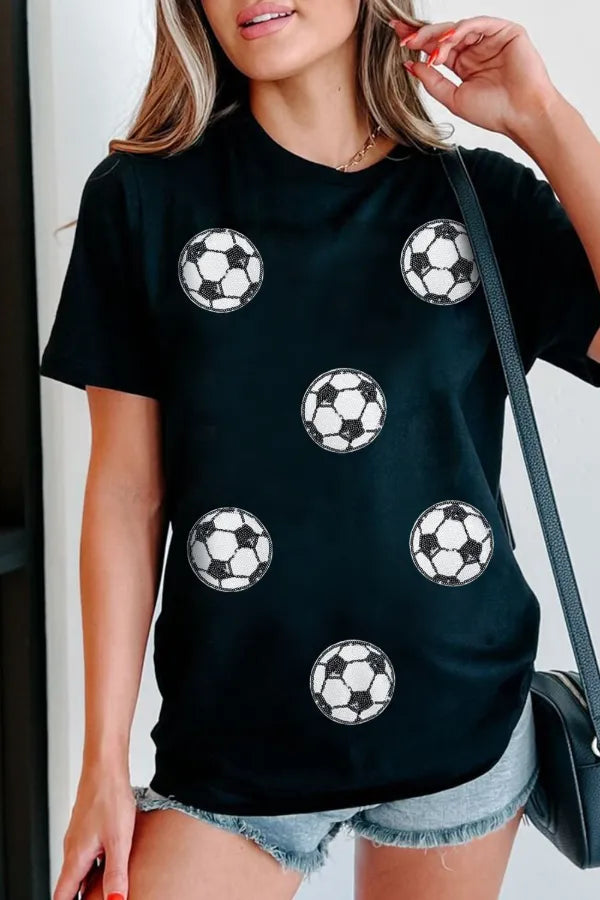 Soccer Vibes Graphic Tee – Retro Cream