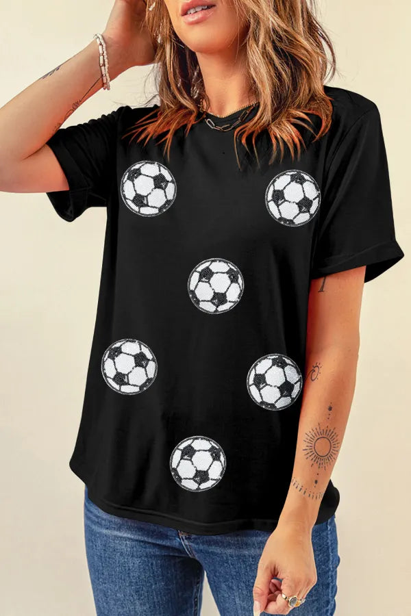 Soccer Vibes Graphic Tee – Retro Cream