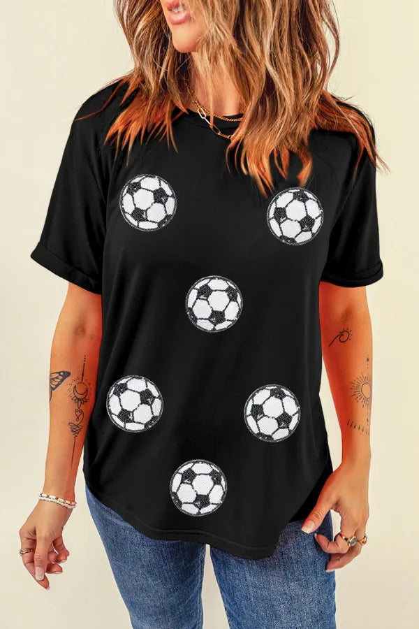 Soccer Vibes Graphic Tee – Retro Cream