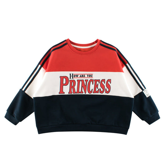 Sweatshirt with 'How are you Princess' text on a white background